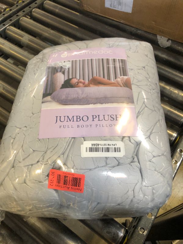 Photo 1 of Pharmedoc Pregnancy Pillows, U-Shape Full Body Pillow -Removable Cover Jumbo Size - Grey - Pregnancy Pillows for Sleeping - Body Pillows for Adults, Maternity Pillow and Pregnancy Must Haves