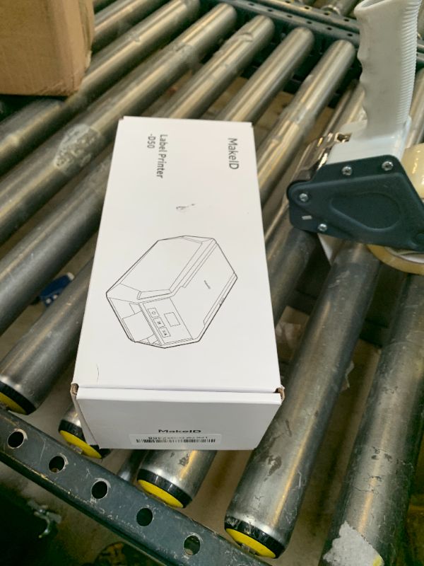 Photo 1 of Makeid D50 Industrial Label Printer, Desktop Label Maker 2" Print Head, Mobile APP & PC Editor Compatible, 2600mAh Li-ion Battery, Come with 1.97" W x 26.24ft L Label Heavy-Duty Labeler for Job Sites