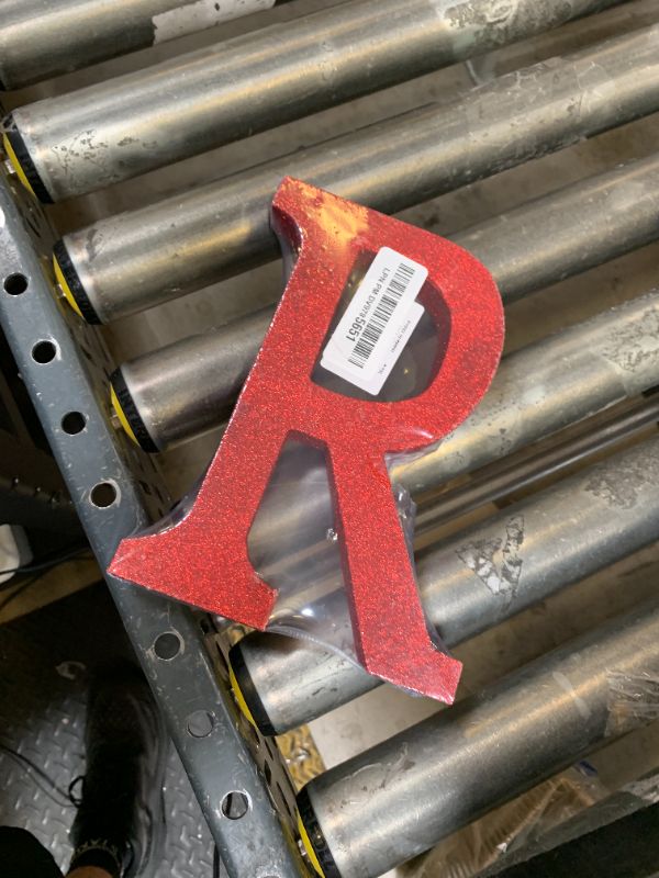 Photo 1 of TONIFUL 8 Inch Red Glitter Letter R Table Centerpiece A-Z Red Birthday Party Decorations,Red Alphabet R for Birthday,Chrismas,Graduation,Bridal Shower,Wedding,Anniversary Party Supplies