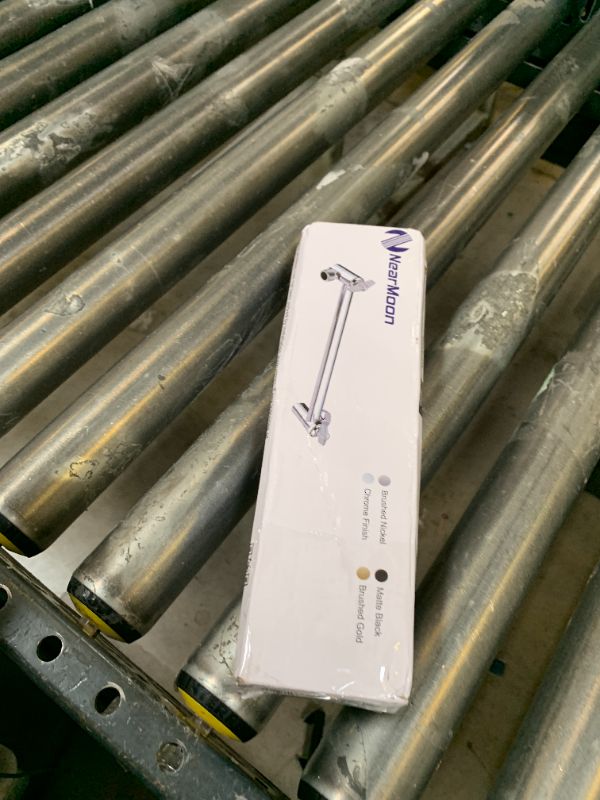 Photo 1 of NearMoon Adjustable Shower Arm Universal Connection, Solid Brass Extension Arm, Adjust Angle to Upgrade Shower Experience, Easy to Install, Anti-leak (Chrome Finish)