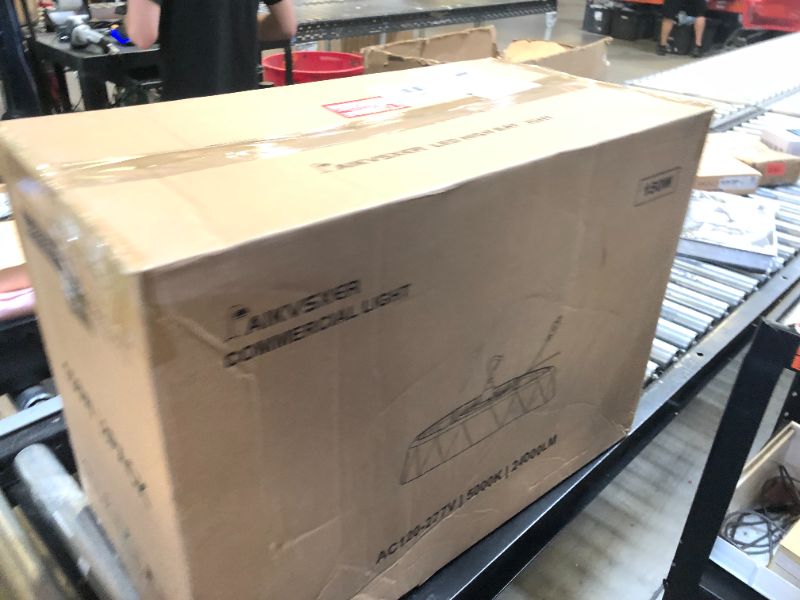 Photo 1 of AIKVSXER UFO LED High Bay Light 150W 8 Pack, 24000LM 5000K, 0-10V Dimmable, 5ft Cable with Plug, AC120-277V IP65 Commercial Bay Lighting for Gym Factory Warehouse - ETL/DLC