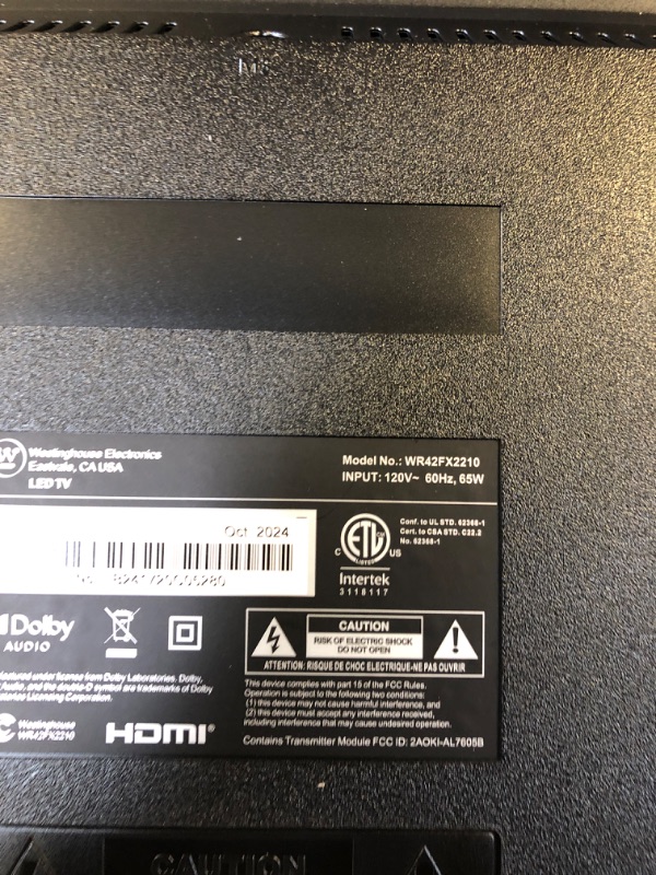Photo 1 of Westinghouse Roku TV - 42 Inch Smart Television, 1080P LED Full HD with Wi-Fi Connectivity and Mobile App, Flat Screen Compatible with Apple Home Kit, Alexa and Google Assistant                                                                              