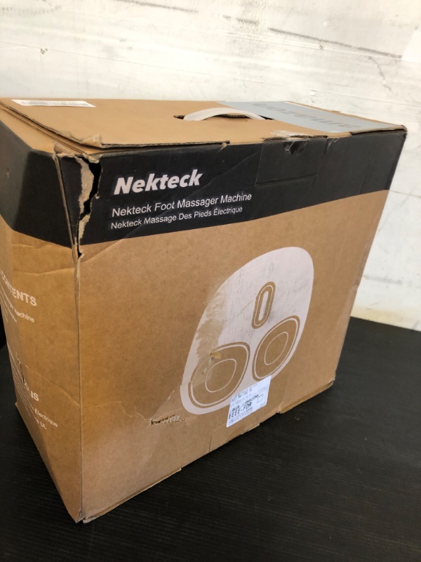 Photo 1 of Nekteck Shiatsu Foot Massager Machine with Soothing Heat, Deep Kneading Therapy, Air Compression, Improve Blood Circulation and Foot Wellness,Relax for Home or Office Use(Gray)