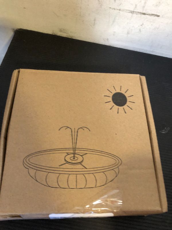 Photo 1 of Yzert Solar Fountain Glass Panel with 2200 mah Battery, 3.5W Floating Solar Water Fountain with 4 Fixed Rods, Solar Pump for Bird Bath, Garden, Pond, Pool, Outdoor-Colorful Lights