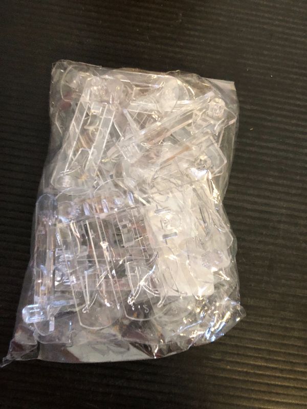 Photo 1 of 20pcs Plastic Locking Shelf Support Pegs,6.9mm Shelf Pins,Self-Locking Bracket Clips,Clear Shelf Pegs for for Kitchen Cabinet Furniture Book Shelves,6.9mm Peg x 3/4" Thick Shelves