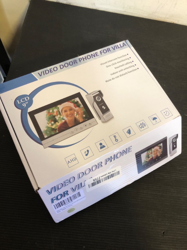 Photo 1 of WOLILIWO Video Intercom System, 7 Inches Wired Video Doorbell Camera with Monitor, Wired Video Door Phone HD Camera Kits Support Unlock, Monitoring, Dual-Way Intercom for Villa Home Office Apartment