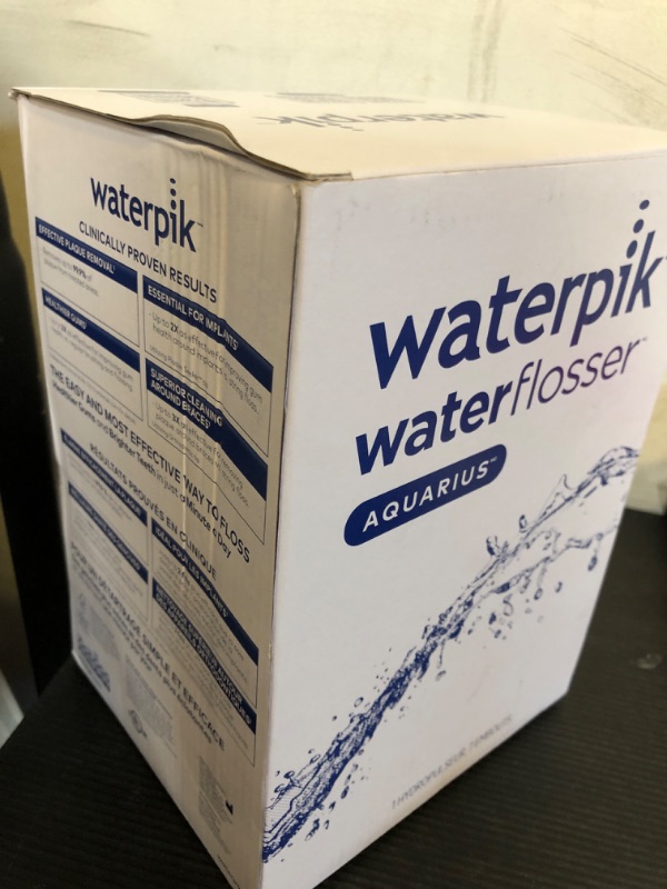 Photo 1 of Waterpik Aquarius Water Flosser For Teeth Cleaning, Gums, Braces, Dental Care, Electric Power With 10 Settings, 7 Tips For Multiple Users And Needs, ADA Accepted, Black WP-662, Packaging May Vary