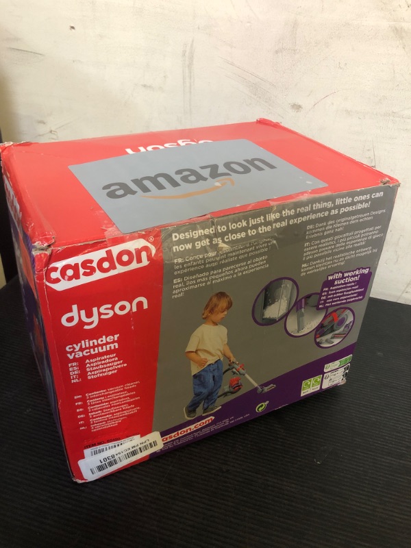 Photo 1 of Casdon Dyson DC22 Vacuum Cleaner | Toy Dyson DC22 Vacuum Cleaner For Children Aged 3+ | Features Working Suction, Just Like The Real Thing,Grey/Purple/Red