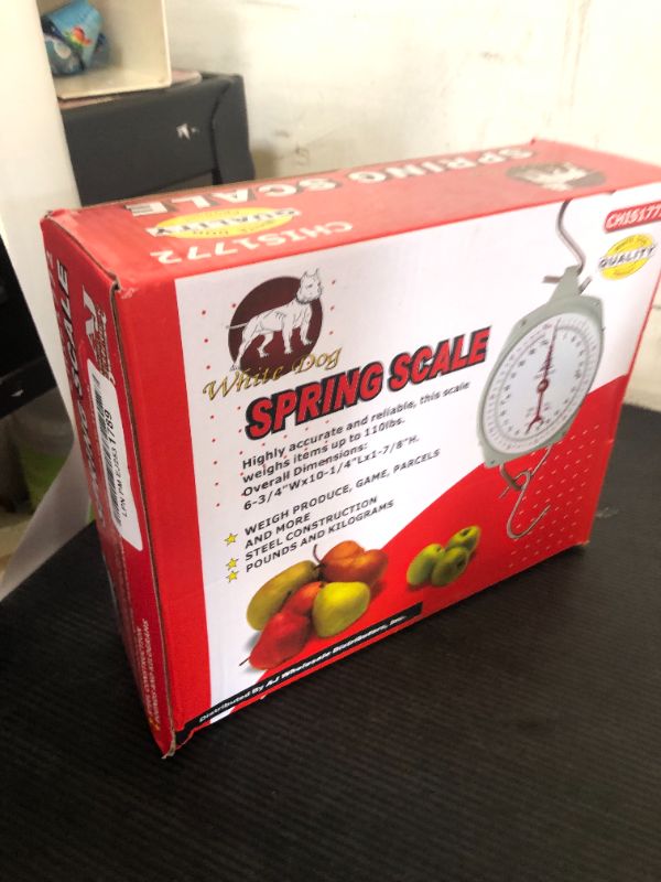 Photo 1 of Pit Bull 1 X 110 lb. Hanging Spring Kitchen Dial Scale, Silver