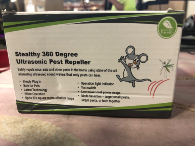 Photo 1 of BORHOOD Mice Rodent Repellent Indoor, 360° Squirrel Repellent Rodent Repellent, Ultrasonic Mouse Rat Repellent