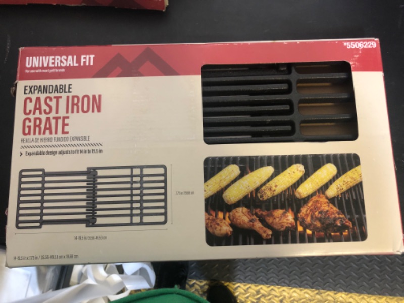 Photo 1 of Cast Iron Cooking Grate for Dyna Glo Grill Parts DGB515SDP DGB515SDP-D DGF510SBP DGF510PBP-D, Backyard Grill GBC1460W GBC1461W BY13-101-001-13 Replacement Parts, Uniflame GBC1059WB GBC1059WB-C,16 1/4"