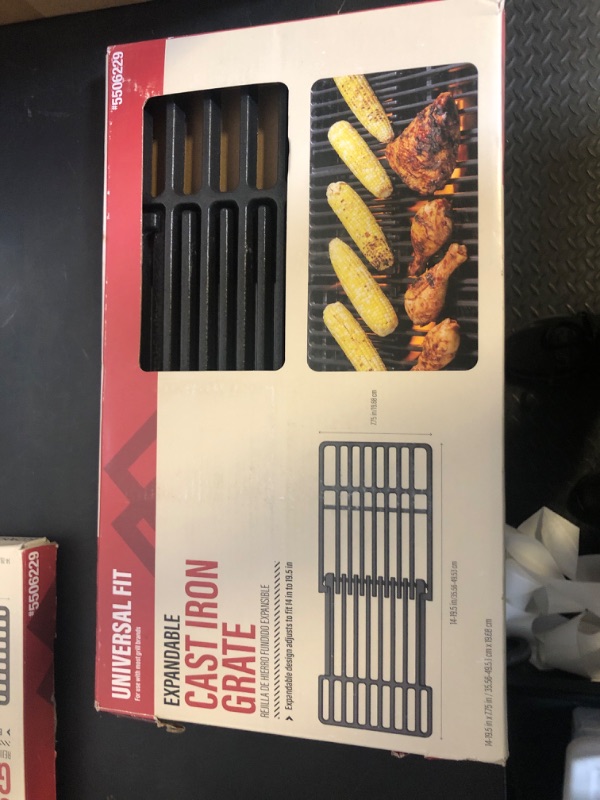 Photo 1 of Cast Iron Cooking Grate for Dyna Glo Grill Parts DGB515SDP DGB515SDP-D DGF510SBP DGF510PBP-D, Backyard Grill GBC1460W GBC1461W BY13-101-001-13 Replacement Parts, Uniflame GBC1059WB GBC1059WB-C,16 1/4"