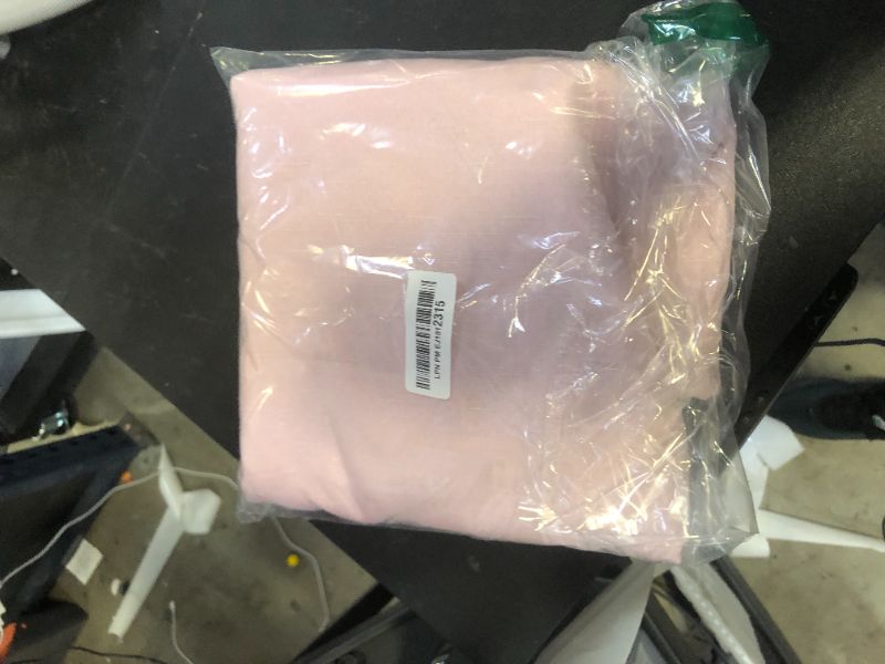 Photo 1 of AUSSPVOCT Textured Linen Tablecloth Rectangle 52x70 Water Resistant Spill-Proof Wipeable Pink Table Cloth Wrinkle Free Fabric Dining Table Cover for Birthday Party Farmhouse Wedding Tablecloths