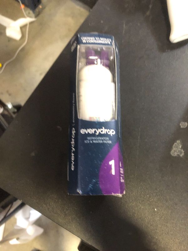 Photo 1 of everydrop by Whirlpool Ice and Water Refrigerator Filter 1, EDR1RXD1, Single-Pack , Purple