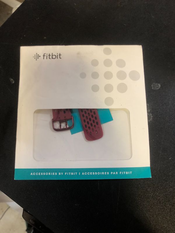 Photo 1 of fitbit Sport Accessory Band, Official Product, Maroon, Small (Maroon)