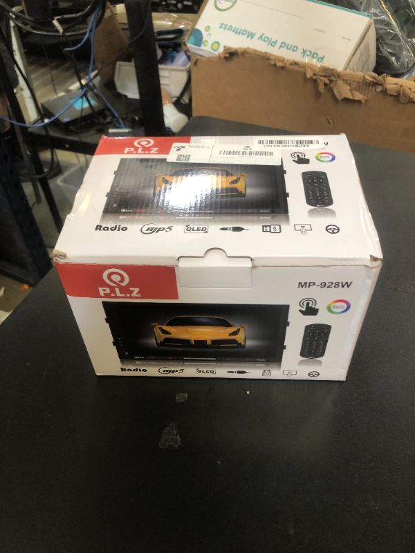 Photo 1 of PLZ 7" Wireless Double Din Car Stereo Apple Carplay Radio QLED Screen for Car, Android Auto, Bluetooth 5.3, Fast Charger, 1080P Backup Camera, 4.2 Channel Outputs 240W, 2 Subwoofer