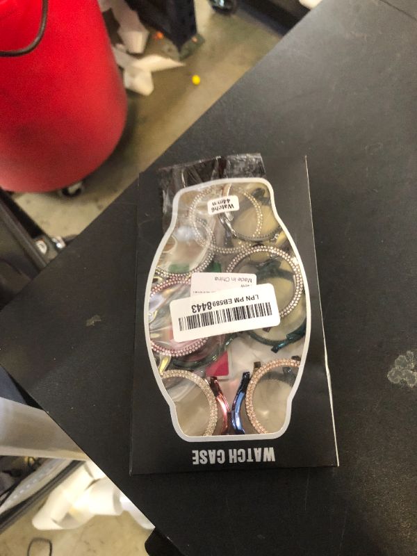 Photo 1 of [12-Pack] RICHONE Sparkling Case Compatible with Samsung Galaxy Watch 6 44 mm Screen Protector, Soft TPU Cover 2 Row Rhinestones Full Protective Bumper (12 Mixed Colors, Galaxy Watch6-44mm)