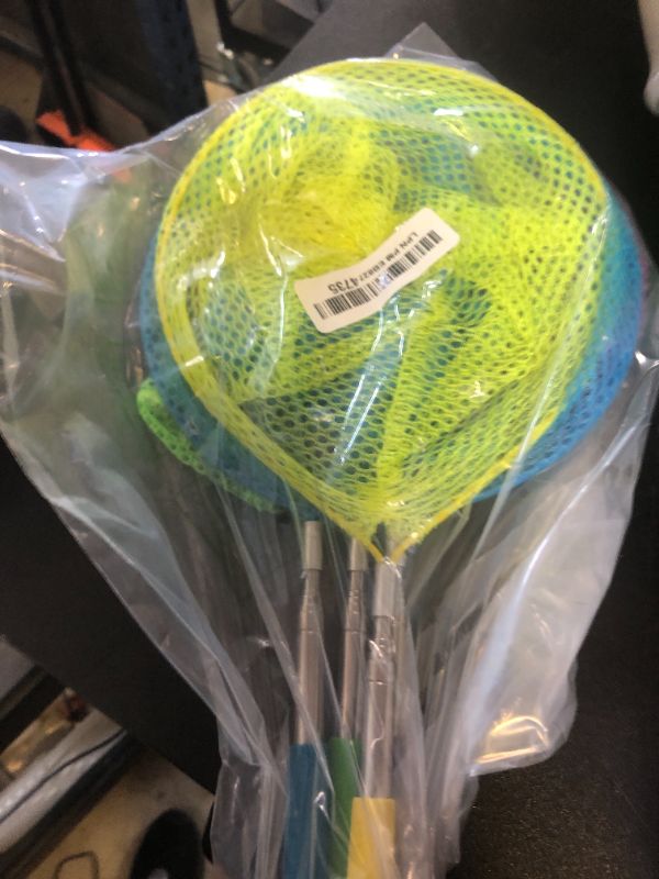 Photo 1 of Kids Telescopic Butterfly Fishing Nets for Kids Catching Insect Net Outdoor Tools for Catching Bugs Fish Insect Ladybird, Extendable 34 Inches and Anti Slip Grip