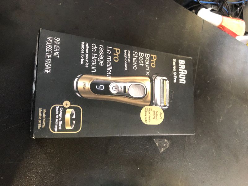 Photo 1 of Braun Series 9 Pro 9419s Electric Shaver for Men, Wet & Dry Shave, Shaving Kit with 4+1 Head with ProLift Trimmer
