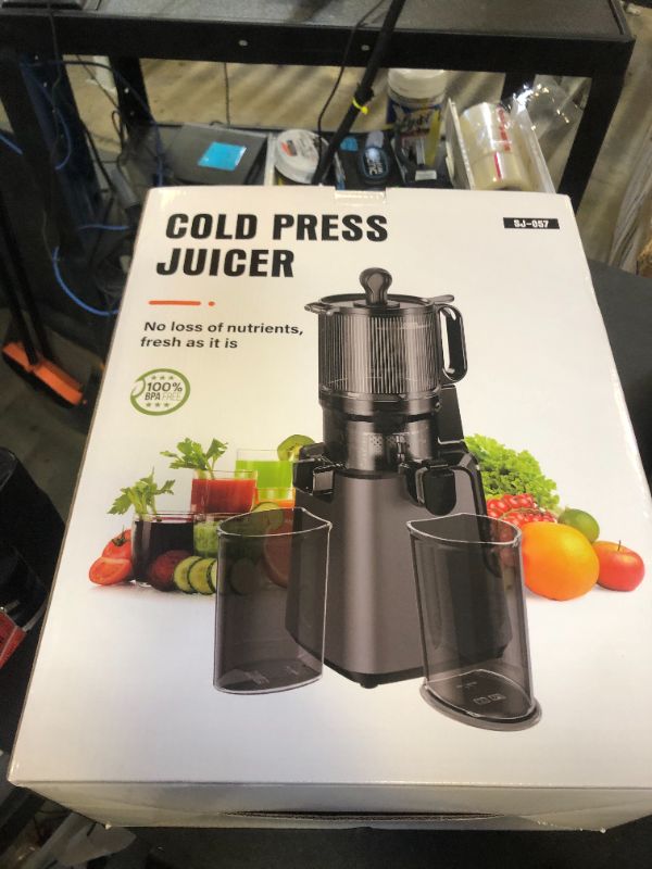 Photo 1 of Juicer Machines with 5.8" Extra Large Feed Chute, Cold Press Juicer For Whole Vegetables and Fruits, 400W Professional Slow Masticating juicer Easy to Clean for Batch Juicing Mothers Day Gifts for Mom