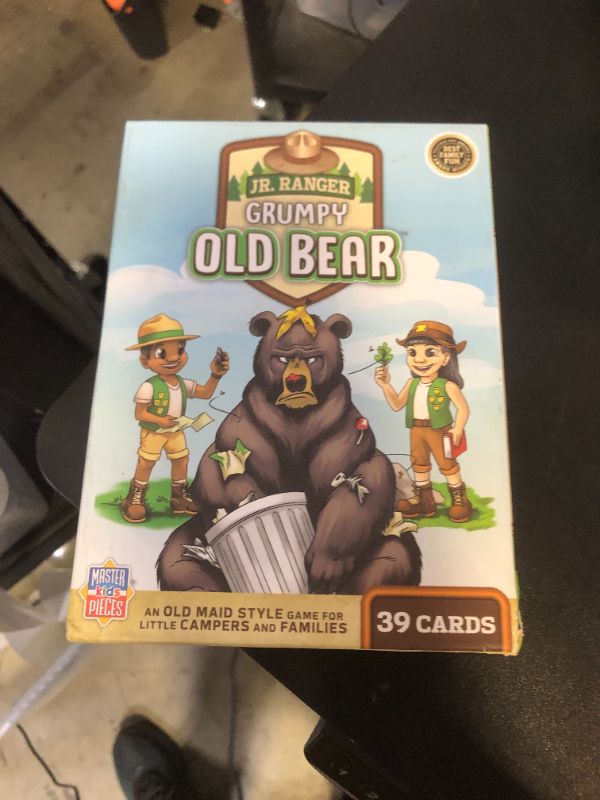 Photo 1 of MasterPieces Licensed Kids Games - Jr Ranger - Grumpy Old Bear Kids Card Game Games for Kids & Family