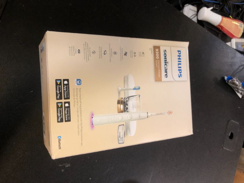 Photo 1 of Philips Sonicare DiamondClean Smart 9300 Electric Toothbrush, Sonic Toothbrush with App, Pressure Sensor, Brush Head Detection, 4 Brushing Modes and 3 Intensity Levels, Rosegold, Model HX9903/65