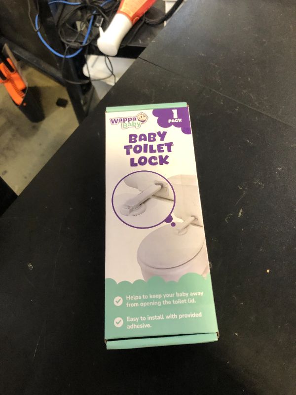 Photo 1 of Baby Toilet Lock by Wappa Baby - 9"L x 4"W - Ideal Baby Proof Toilet Lid Lock - No Tools Needed Easy Installation with 3M Adhesive - Top Safety Toilet Seat Lock - Fits Most Toilets - White (1 Pack)