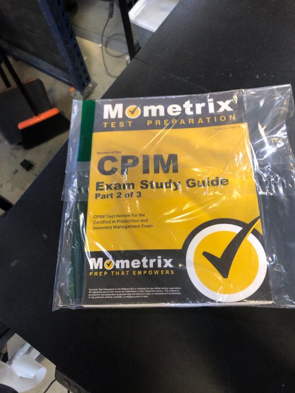 Photo 1 of CPIM Exam Secrets Study Guide, Parts 1 Through 3: CPIM Test Review for the Certified in Production and Inventory Management Exam (Mometrix Secrets Study Guides)