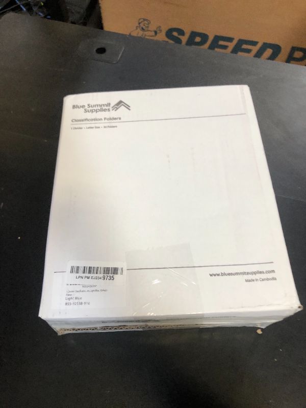 Photo 1 of Blue Summit Supplies 30 Blue Classification Folders - 1 Divider - 2 Inch Tyvek Expansions - Durable 2 Prongs for Standard Medical Files, Law Client Files, Office Reports - Letter Size, Blue, 30 Pack