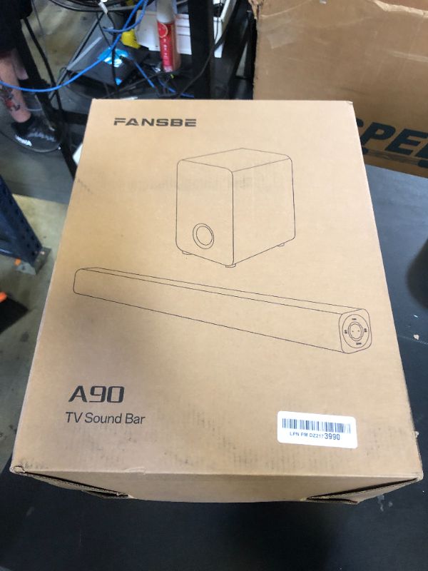 Photo 1 of Fansbe Direct Sound Bar Speakers Bluetooth Wireless, TV Speakers Sound Bar Subwoofer, Home Theater Surround Sound Bar HDMI(ARC) Optical AUX USB 2.1ch Home Audio Sound System TV PC Wall Mount, LVLV