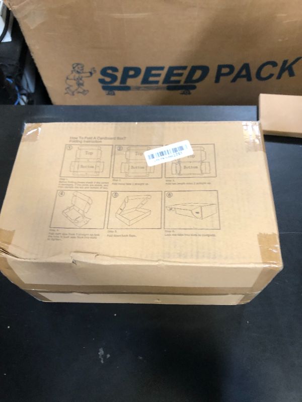 Photo 1 of EXYGLO Shipping Cardboard Boxes for Small Business, Packing and Mailing, 9x6x2 - Pack of 25, Black