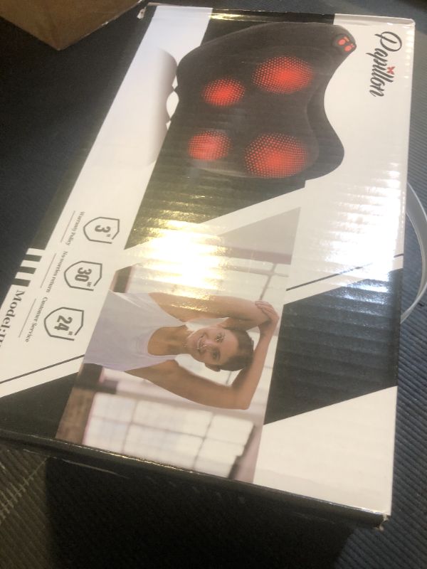 Photo 1 of iKristin Back Massager, Shiatsu Neck Massager with Heat, Electric Back Massager for Shoulder, Back, Leg, Deep Tissue Kneading Massage to Relief Muscles, Massage Pillow for Mom/Dad/Women/Men