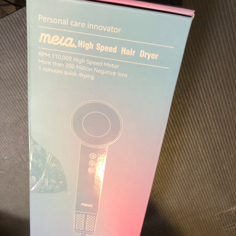 Photo 1 of Mera High-Speed Blow Dryer, Ionic Technology, Thermo-Control, Low Noise Portable Lightweight Blowdryer Hairdryer for Men Women (Pearl White)