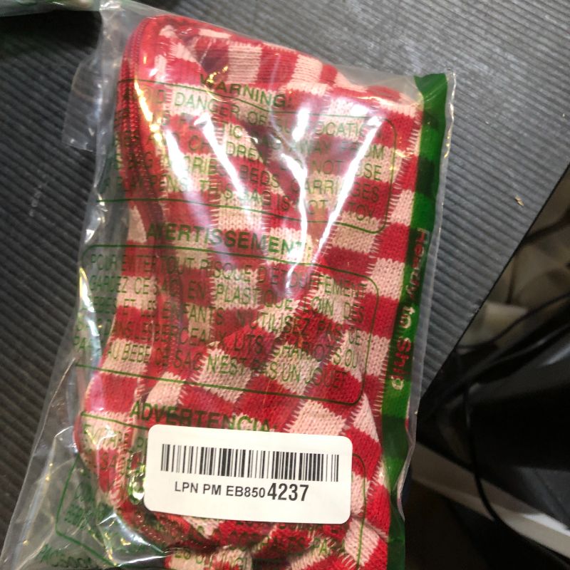 Photo 1 of PAZIMIIK Checkered Makeup Bag for Purse Portable Zipper Make Up Pouch Small Cosmetic Case for Travel Accessories (Red)