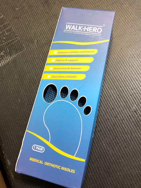 Photo 1 of Inserts Relieve Plantar Fasciitis - Flat Feet Insoles Arch Supports, Orthotic Insoles for Foot Pain Arch Pain Reduce Muscle Fatigue Absorb Shock (Mens 4-4 1/2 | Womens 6-6 1/2)