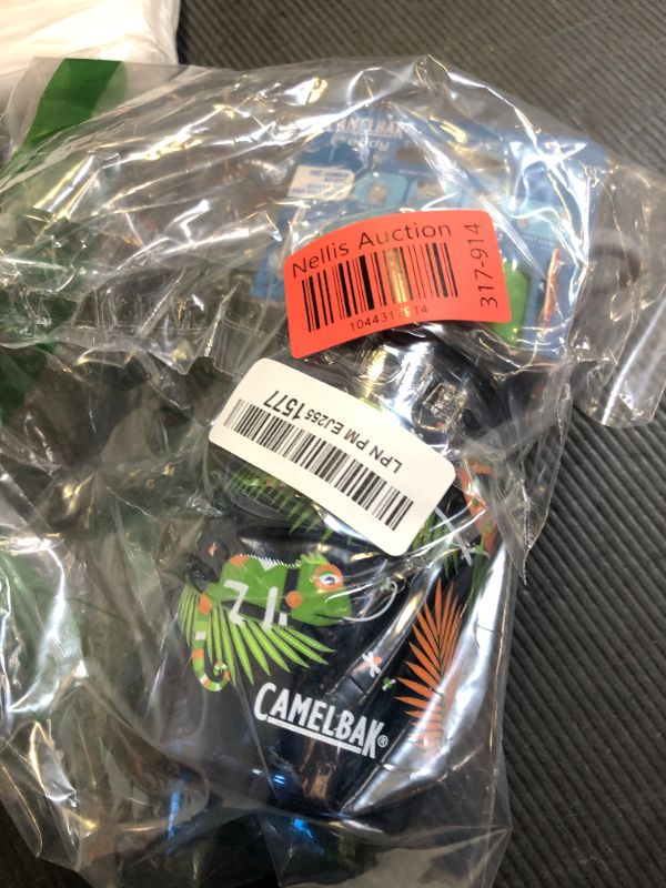 Photo 1 of CamelBak Eddy Kids Big Bite Valve Straw Water Bottle Iguanas, 12oz
