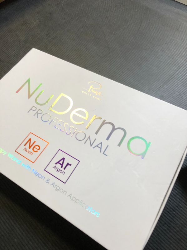 Photo 1 of NuDerma Professional Skin Therapy Wand - Portable Skin Therapy Machine with 6 Neon & Argon Wands – Boost Your Skin – Clear Firm & Tighten