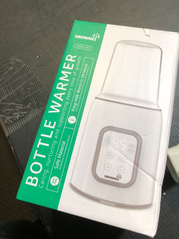 Photo 1 of Bottle Warmer, GROWNSY 8-in-1 Fast Baby Milk Warmer with Timer for Breastmilk or Formula, Accurate Temperature Control, with Defrost, Sterili-zing, Keep, Heat Baby Food Jars Function