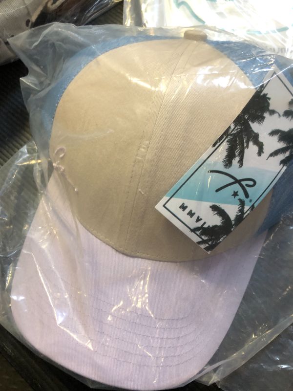 Photo 1 of Grace Folly Beach Trucker Hats for Women- Snapback Baseball Cap for Summer (Classic Blue & Lavender)