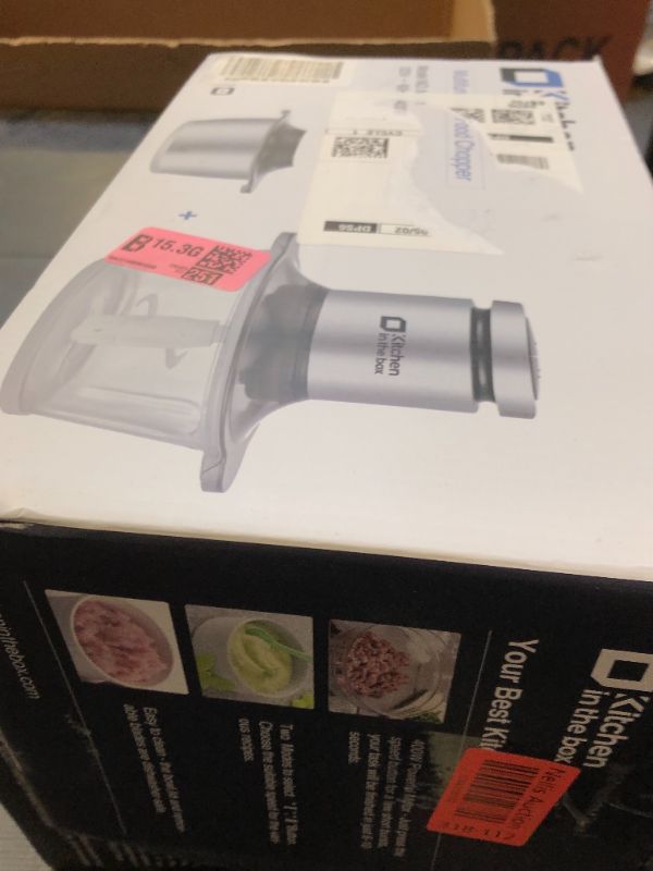 Photo 1 of Kitchen in the box Food Processors,400W All-Copper Motor Meat Grinder & Food Chopper - Electric Vegetable Chopper with 2 Bowls(8 Cup+8 Cup) & 2 Bi-Level Blades for Meat/fish/Vegetable/Baby Food