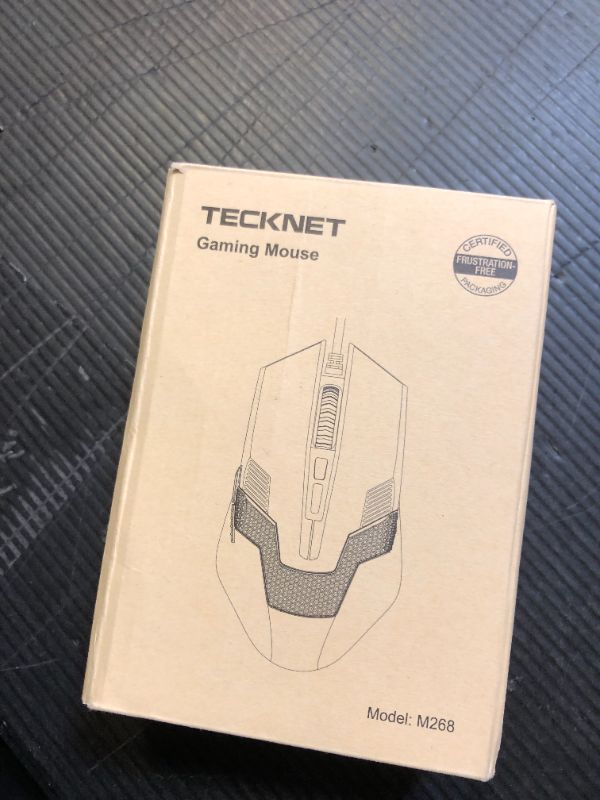 Photo 1 of TECKNET Wired Gaming Mouse, 8000 DPI Adjustable Optical Sensor USB Computer Mouse, 6 Programmable Buttons & 6 Chroma RGB Backlit, Ergonomic Mice for Laptop Desktop PC/Mac Mouse - Red