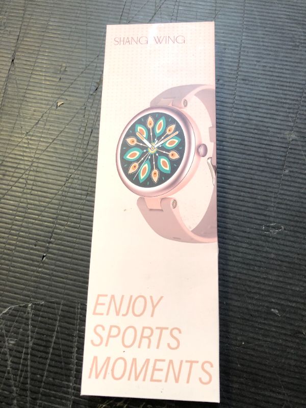 Photo 1 of Fitness Watches for Women, Fitness Tracker Gifts for Women Mom Round Smartwatch Compatible with iPhone Android Phones with Heart Rate Monitor Pedometer Sleep Tracker Steps Counter Waterproof Pink