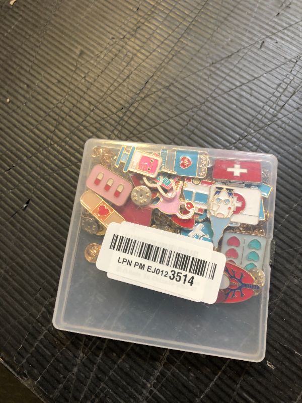 Photo 1 of DTOFOOT 36 PCS Nurse Enamel Pins Nursing Medical Brooches Badges Stethoscope Ambulance Pill Syringe Nurse Theme Thank You Nurse DIY Brooch Pins for Clothes Bags Backpack Decoration