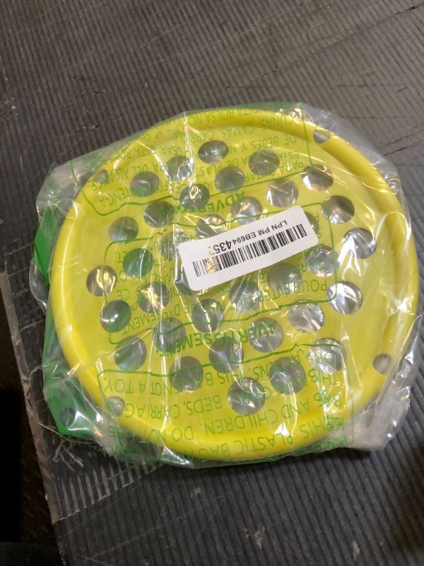 Photo 1 of ZHIAMZ Hand Exercise Webs for Physical Therapy, Hand Grip Strengthener, Finger Exerciser, Portable Size, Latex Free, 7" Diameter (Light-Yellow)