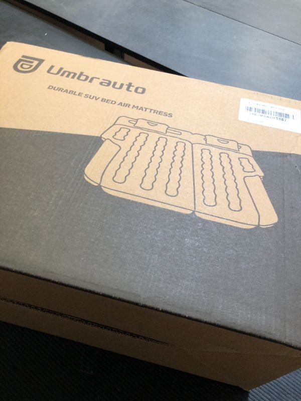 Photo 1 of Umbrauto SUV Camping Air Mattress| Flocked Car Sleeping Bed with Reinforced Bottom| Back Trunk Inflatable Airbed for Vans| Includes Electric Pump, Pillows, Repair Patch & Carry Bag