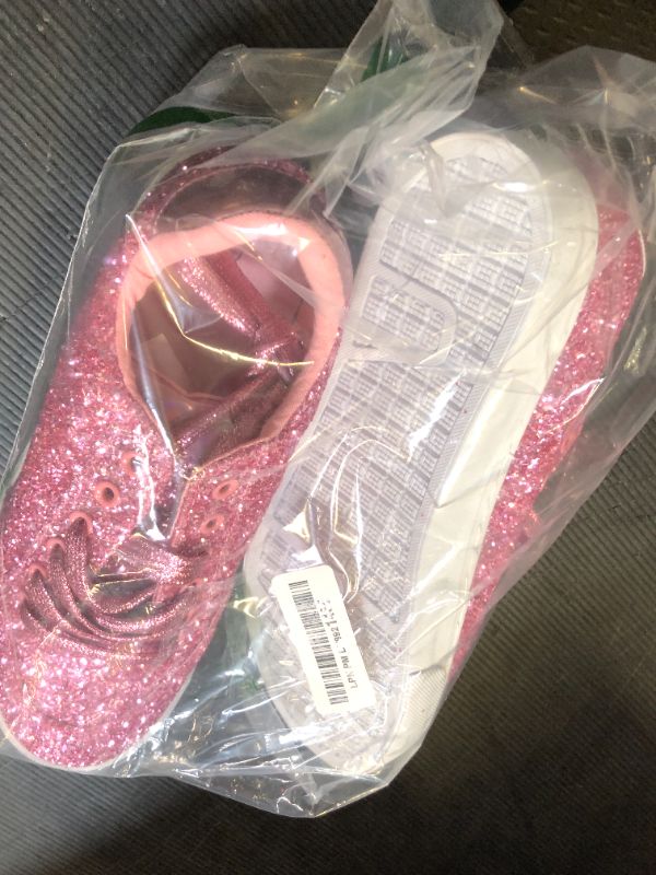 Photo 1 of Jeekopeg Glitter Sparkly Fashion Sneakers Shoes Shiny Casual Shoes Bling Sequin Concert Low Cut Lace up Shoes(Pink Glitter,10 Women/8 Men)