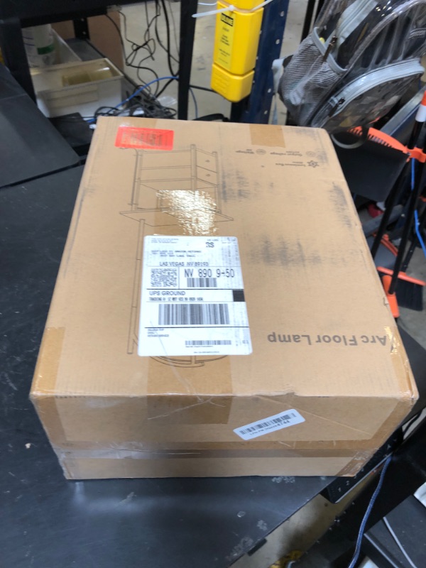 Photo 1 of PESRAE Floor Lamp with Table & 2 Drawers, End Table with 3 Color Temperature Reading Light, Side Table Lamp with USB & Type C & AC Charging Port for Living Room, Home Office, Vintage Grey, PFL-009A