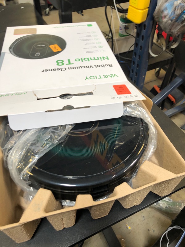 Photo 1 of Robot Vacuum and Mop Combo, 2 in 1 Mopping Robot with Watertank and Dustbin, Gyro Navigation, Max 120Mins, App/Voice/Remote, Self-Charging Robotic Vacuum Cleaner, Good for Hard Floor, Low-Pile Carpet