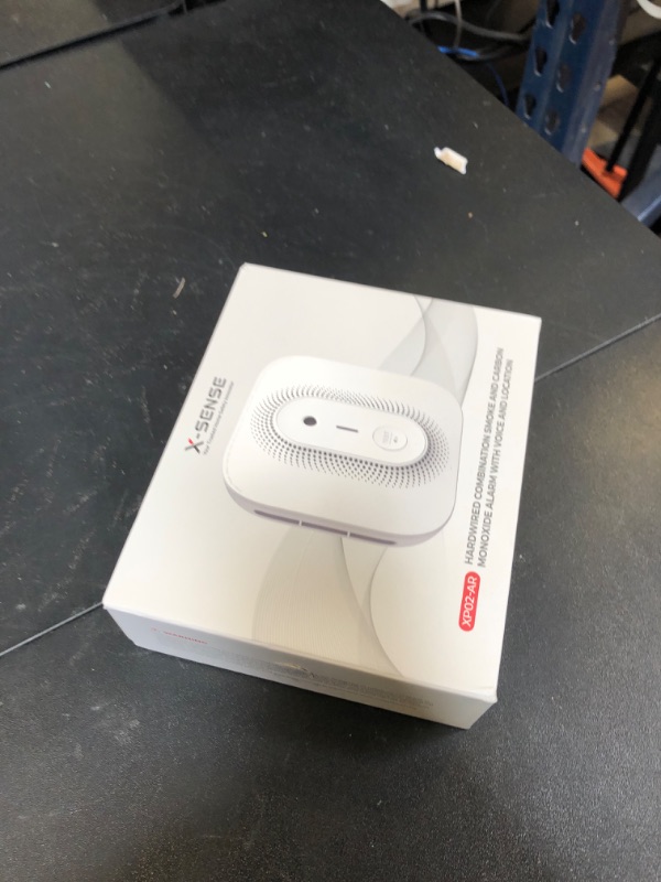 Photo 1 of X-Sense  Detector Carbon Monoxide Detector Combo Hardwired with Voice Location, Hardwired Interconnected Smoke and Carbon Monoxide Detector, Model XP02-AR, 1-Pack