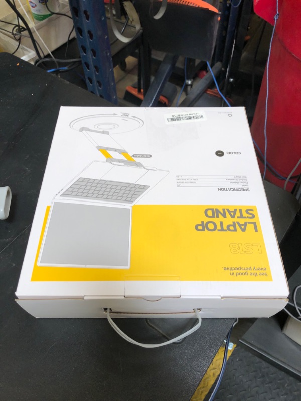 Photo 1 of Nulaxy Telescopic 360 Rotating Laptop Stand for Desk Adjustable Height Swivel Pull Out Design Ergonomic Laptop Riser Fits All 10-17" Laptops Computer MacBook, Black